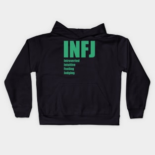 INFJ The Advocate MBTI types 5A Myers Briggs personality Kids Hoodie